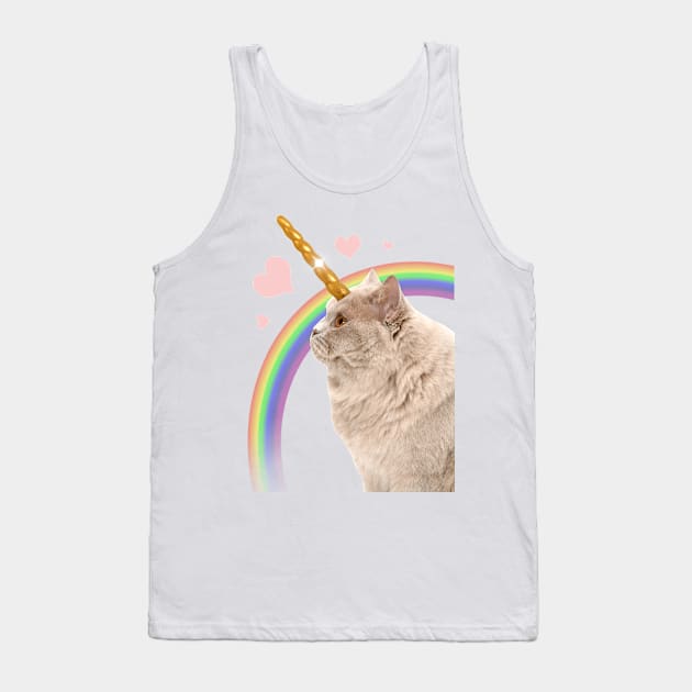 UNICORN CAT Tank Top by GloriaSanchez